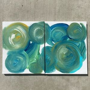 Handmade painting, with several colors